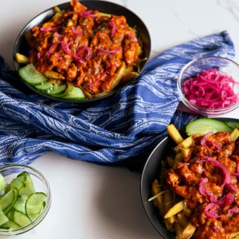Butter Chicken loaded fries