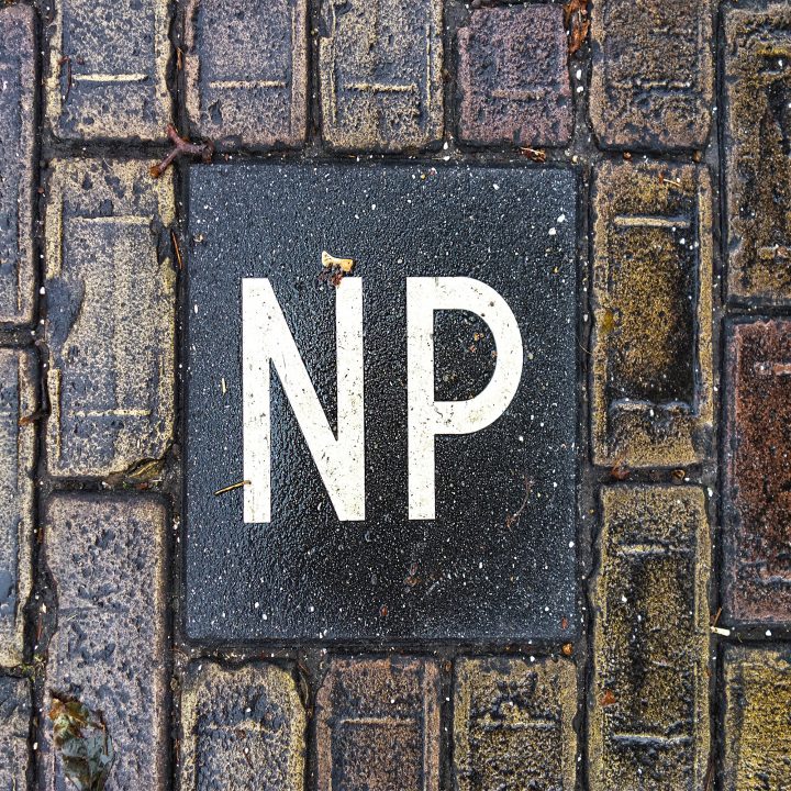 Boodschap - Hier niet parkeren