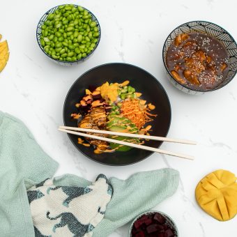 Teriyaki Chicken Poke Bowl