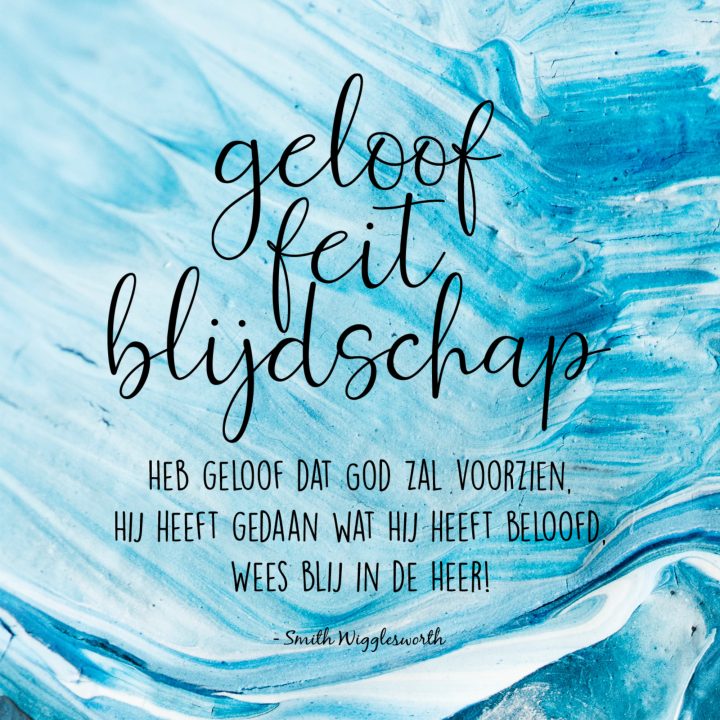 Lifestyle - Geloof, feit Blijdschap